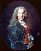 Nicolas de Largilliere Portrait de Francois-Marie Arouet, dit Voltaire oil